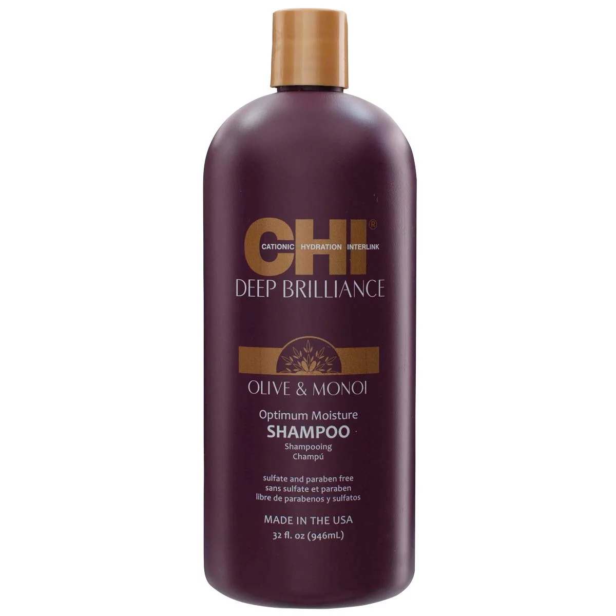 CHI DEEP BRILLIANCE SHAMPOO 32 oz + CONDITIONER 32 oz + 2 PUMPS