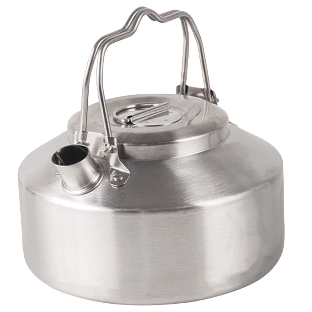 1L Stainless Steel Water Kettle Outdoor Tea Kettle Portable Container