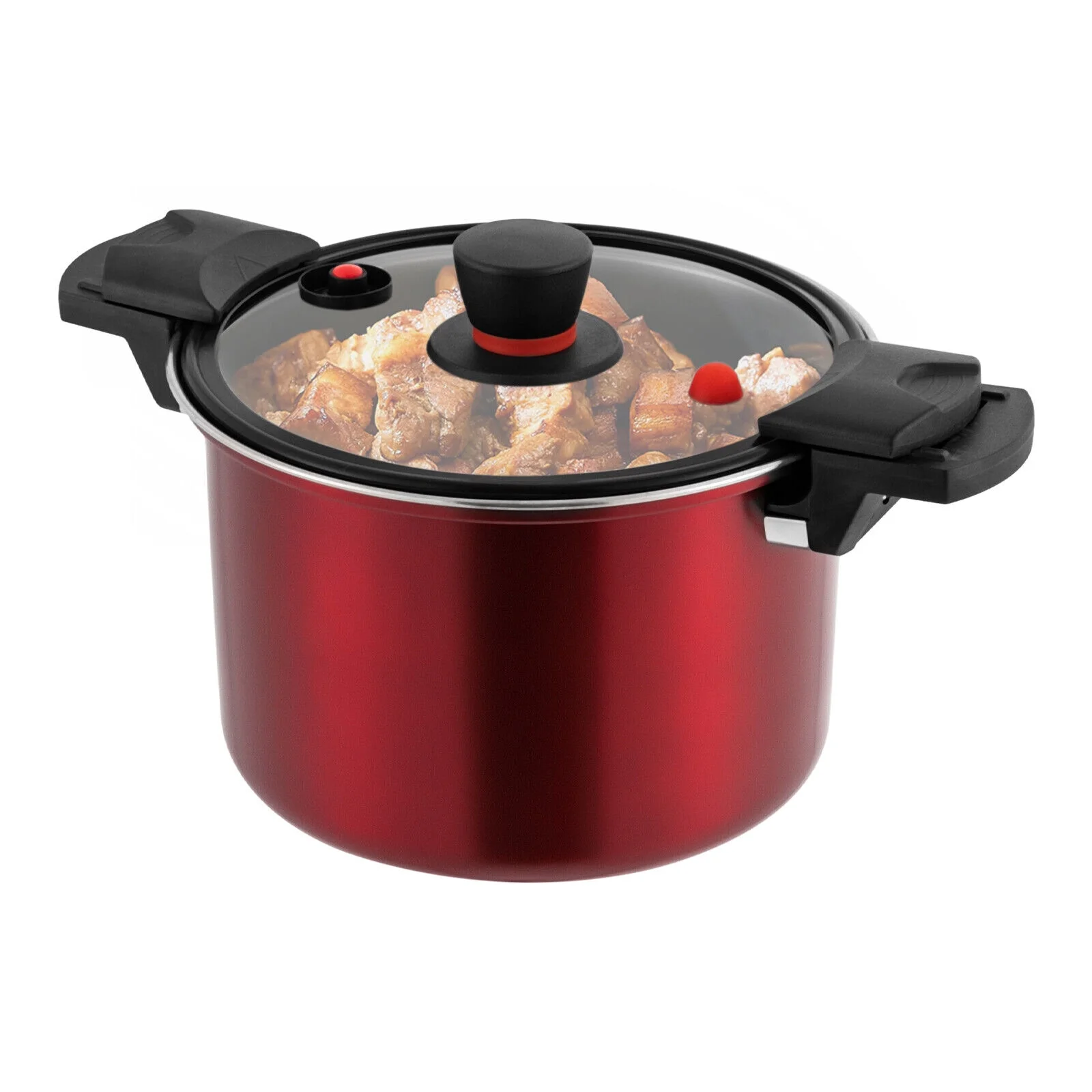 Pressure Cooker 7.4 Quart, Home Stainless Steel Pressure Cooker, Explosion Proof Pressure Cookers Canners Multipurpose Stock Pot for Kitchen (Suitable1-8 People)