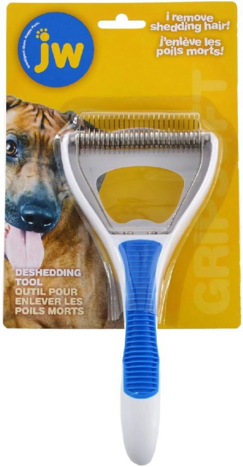 JW GripSoft Dog Deshedding Tool [Dog, Brushes & Shedding Tools] 1 count