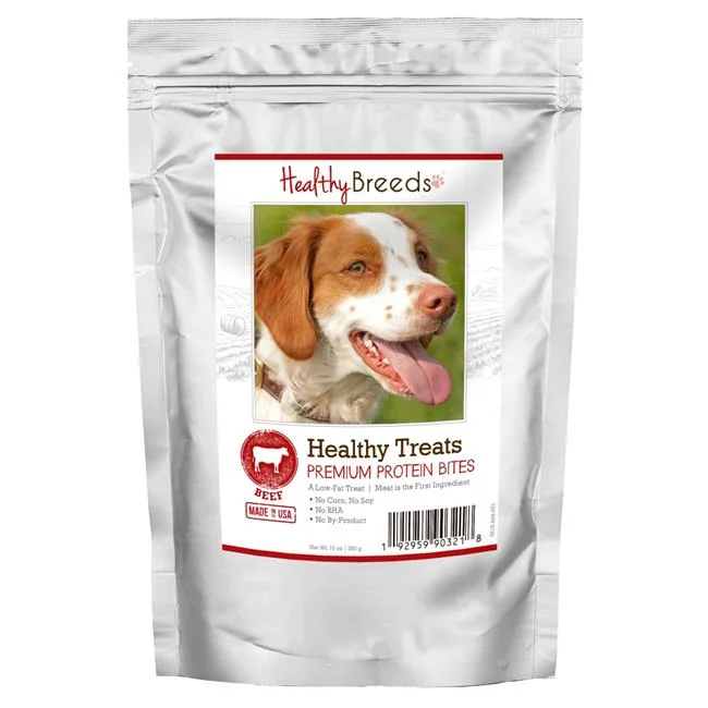 Brittany Healthy Treats Premium Protein Bites Beef Dog Treats, 10 oz