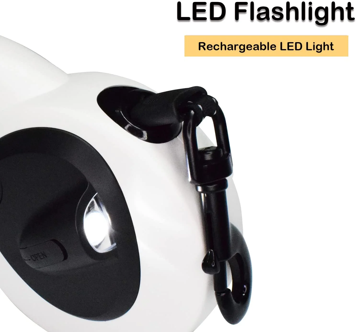 Heavy Duty Retractable Dog Leash Lightweight; 16.4ft Strong Nylon Tape Dog Leash, 360° Tangle Free