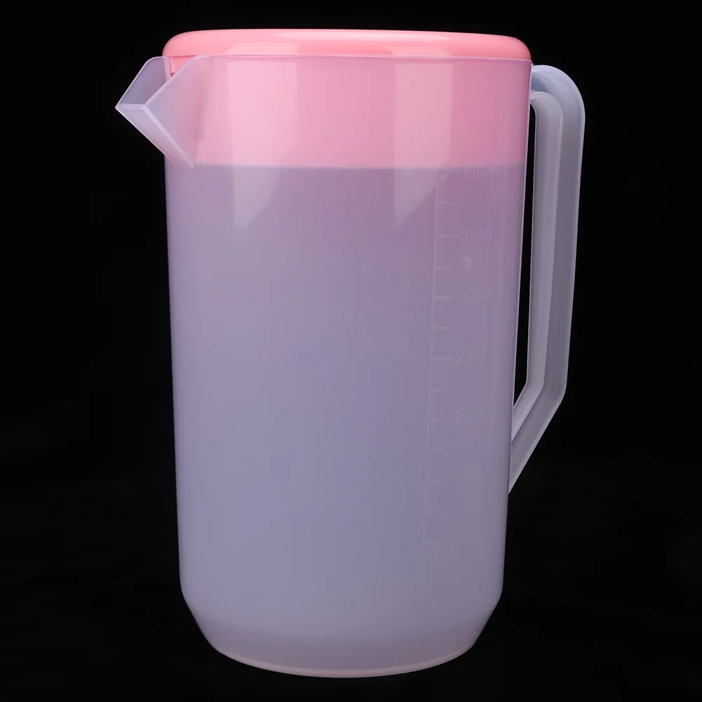 Cold Kettle 4000ml Large Capacity Reusable Non Toxic Plastic Water Bottle Water Jug Pot(?????)
