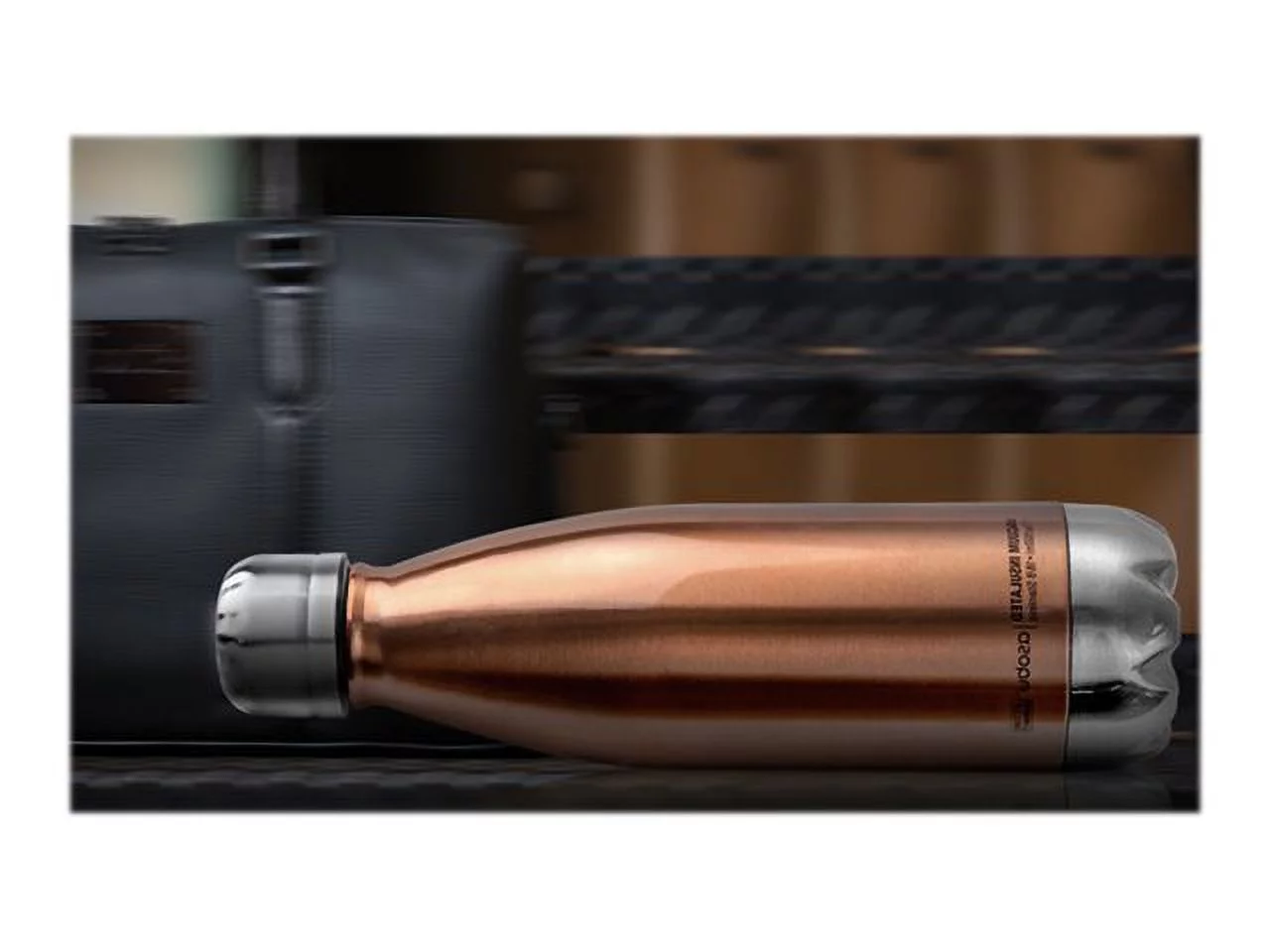 ASOBU SBV17COP 17-Ounce Central Park Water Bottle (Copper/Silver)