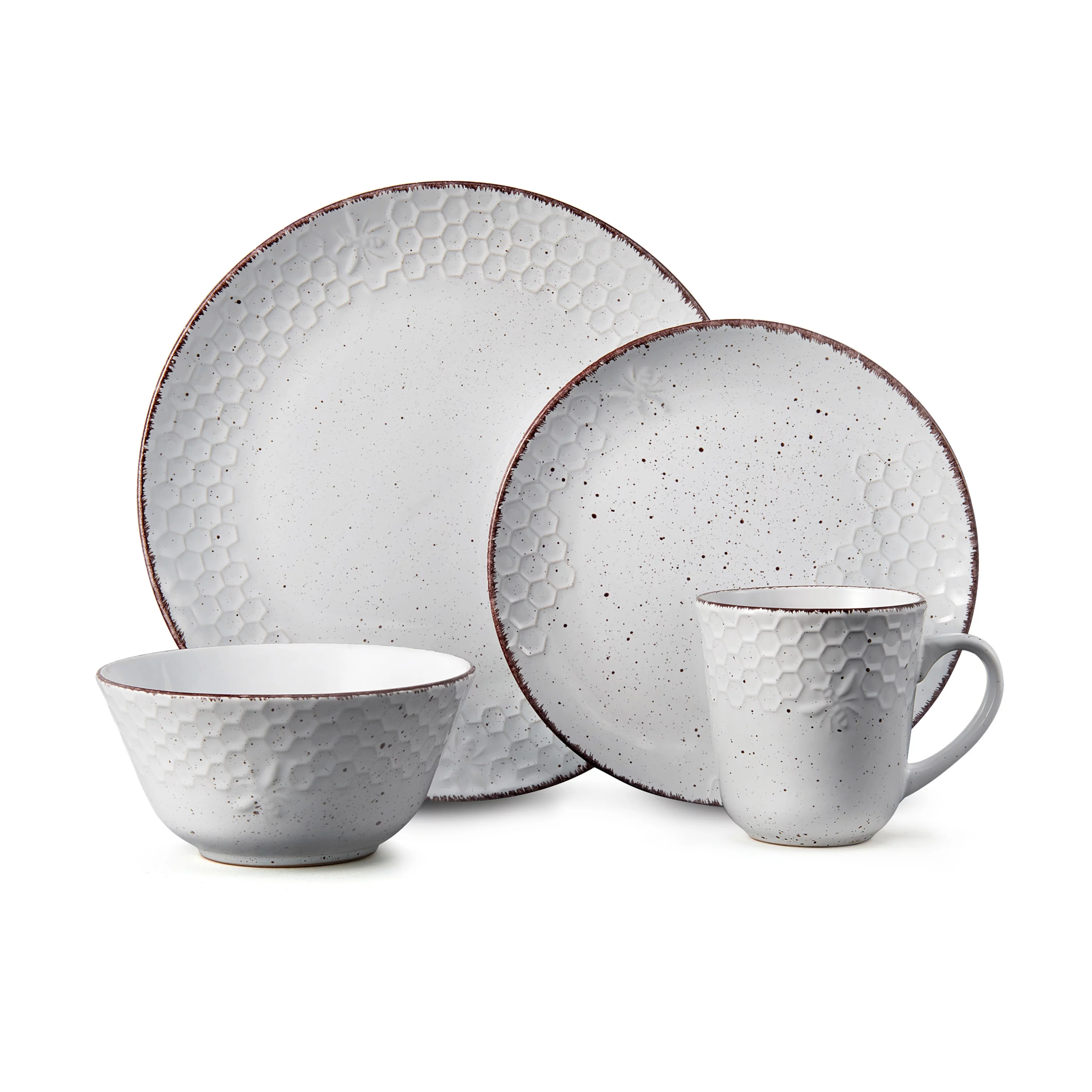 Pfaltzgraff® Bumble Bee White Stoneware 16-Piece Dinnerware Set