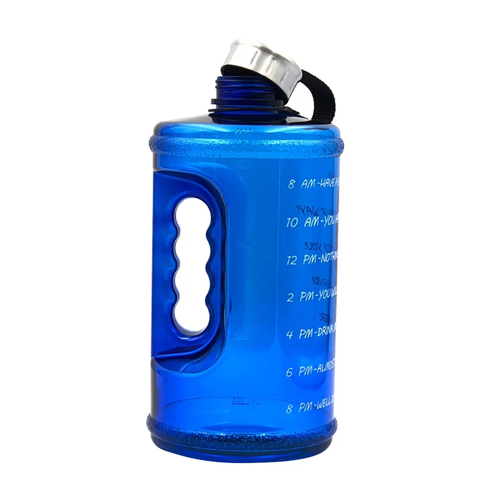 Yohome Gallon Water Bottle Fitness Workout with Time Marker Drink Large 73OZ