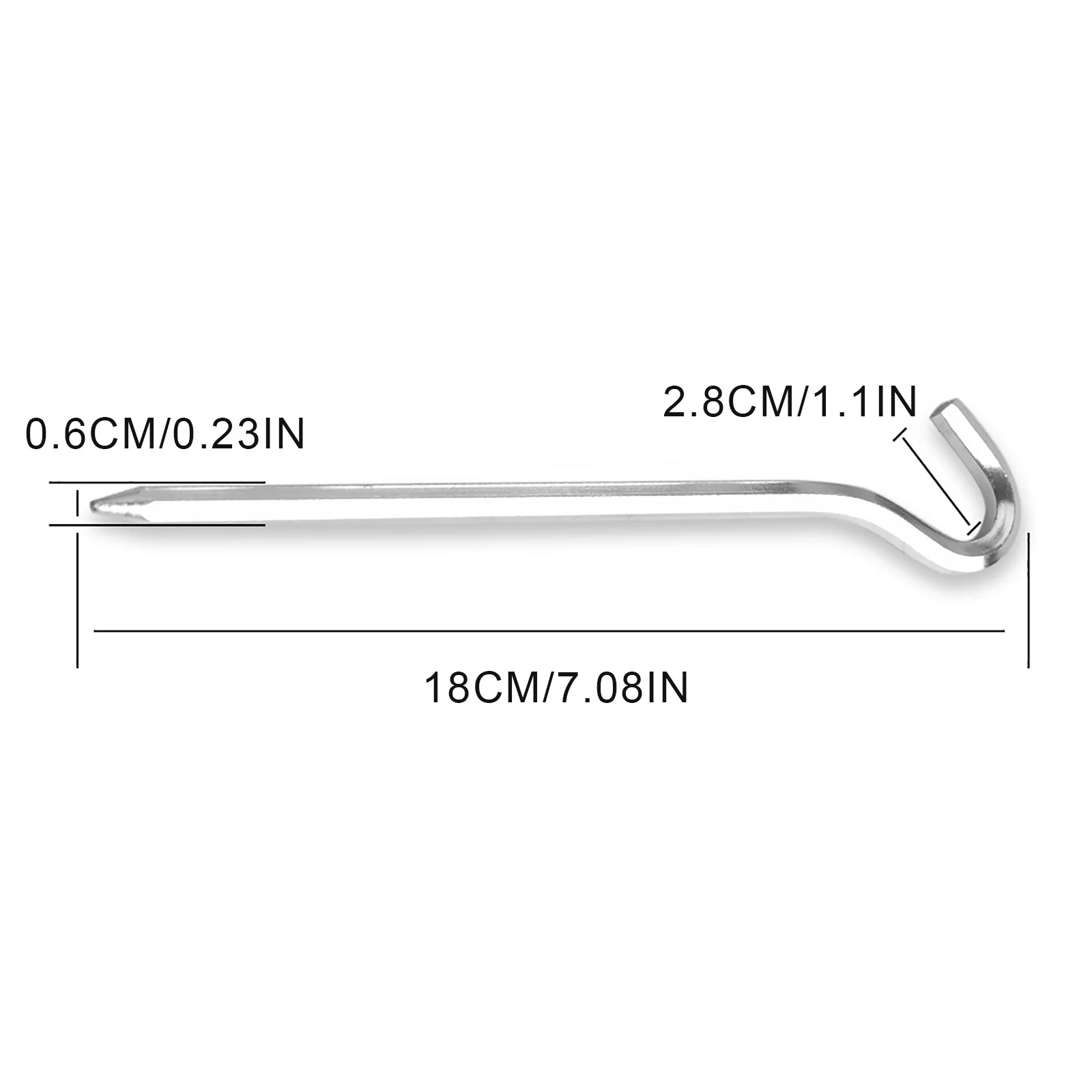 14pcs Sardines Stake,Steel Tent Stakes Ground Tent Stakes Hook for Camping Tent