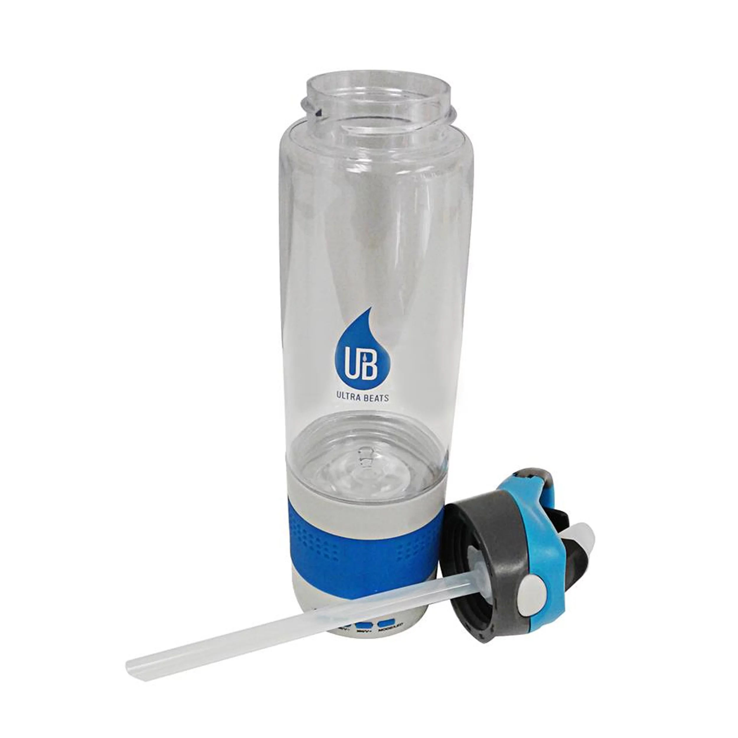 Ultra Beats 2 In 1 Water Bottle With LED, 3W Waterproof Bluetooth Speaker, Blue