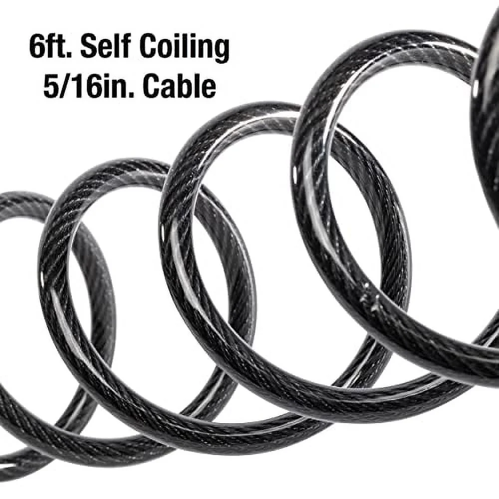 Master Lock Master Lock 8114D Combination Cable Lock, 6' x 5/16