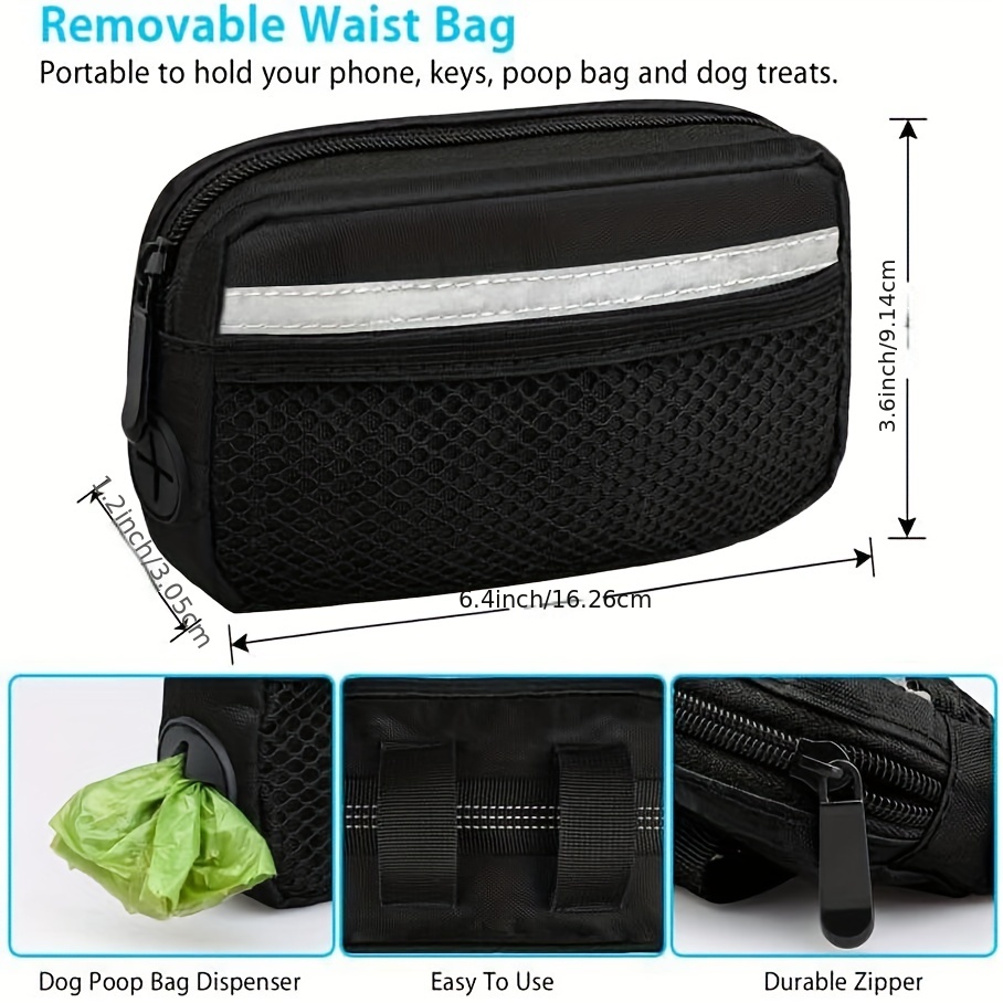 Versatile 4-Ft Hands-Free Dog Leash: Stylish Stripes, Adjustable, Safe for Medium & Large Dogs – Perfect for Active Owners!