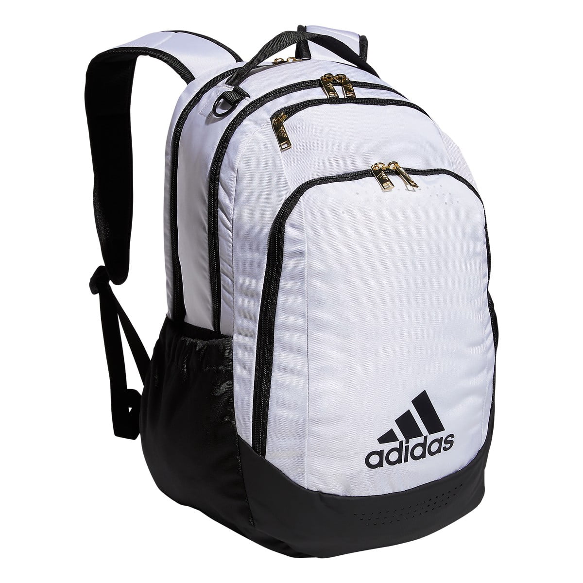 5152838 Adidas Defender Backpack White/Black/Gold Metallic - One Size Fit All