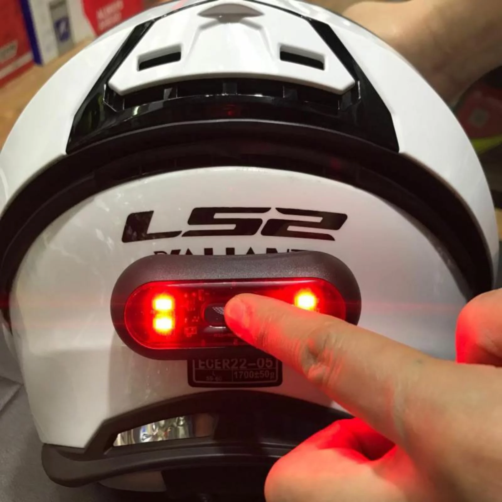 Night Light Bicycle Tail Light,LED Motorcycle Helmet Light Waterproof USB Smart Sensor Headlight Safety Warning Lamp for Bike