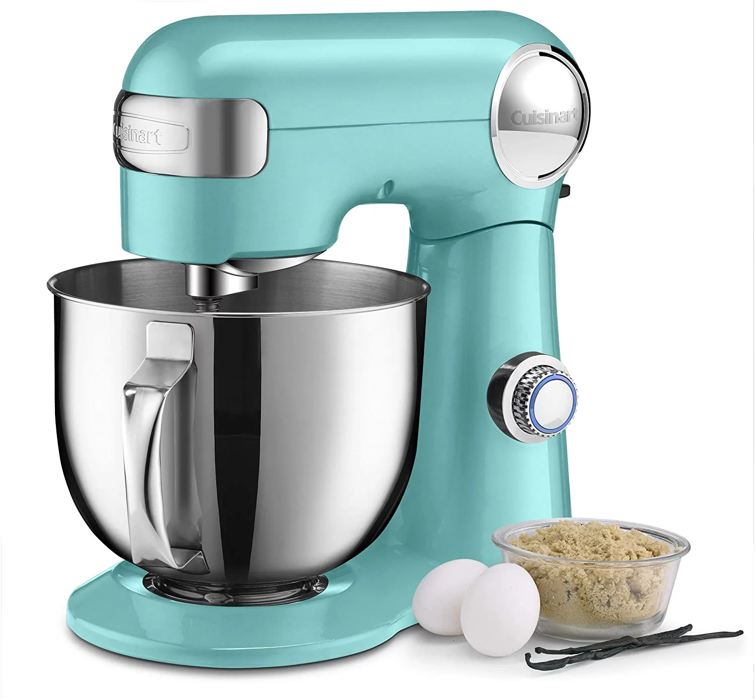 Restored Cuisinart SM-50TQFR 5.5 Quart Stand Mixer, Turquoise (Refurbished)