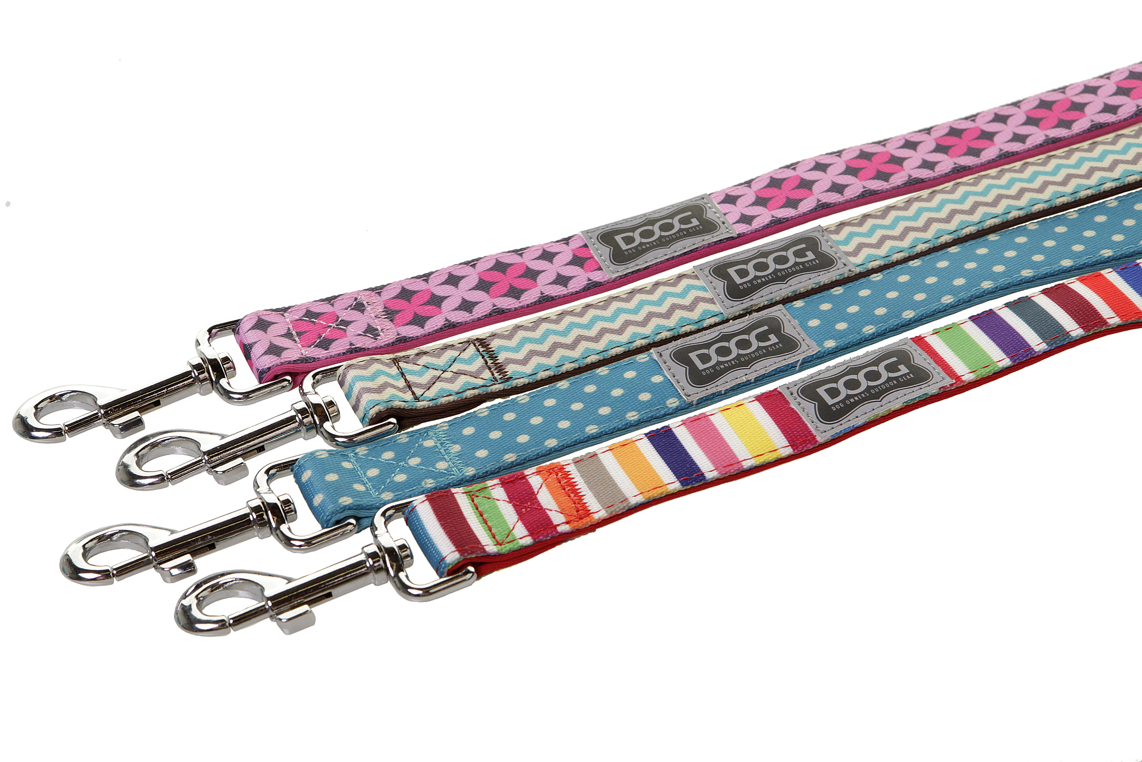 Dog Owners Outdoor Gear 890284 Super Light Neoprene Lead, Multi Color Stripped