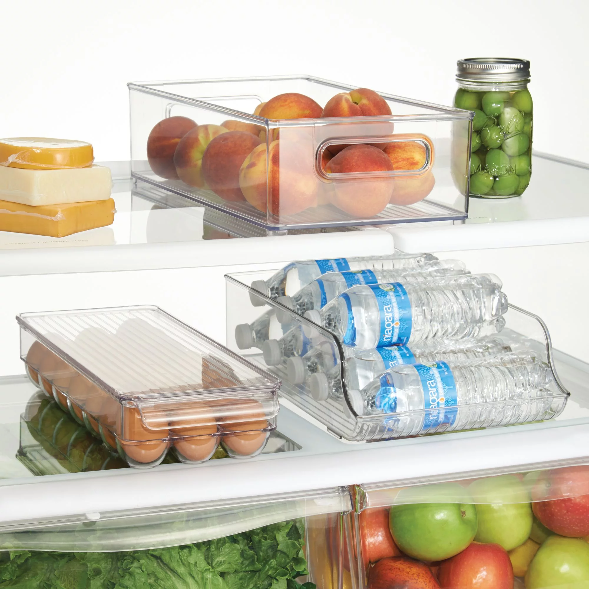 InterDesign Fridge Binz Water Bottle Holder, Clear