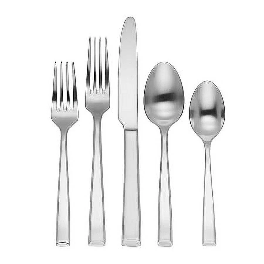 EAST END SATIN 20PC 18 10 Stainless Flatware Set by Reed   Barton