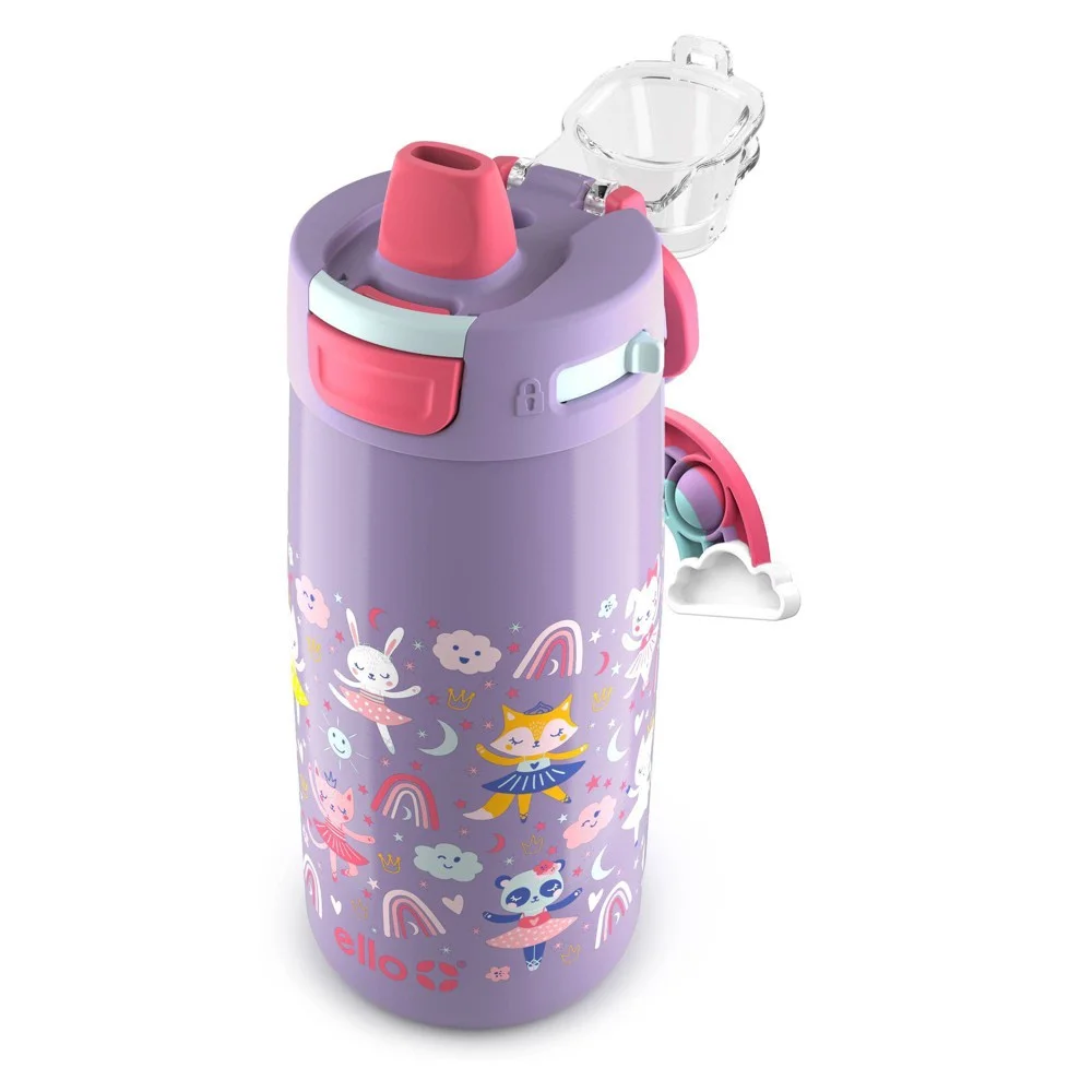 Ello 12oz Stainless Steel Colby Pop! Water Bottle Purple
