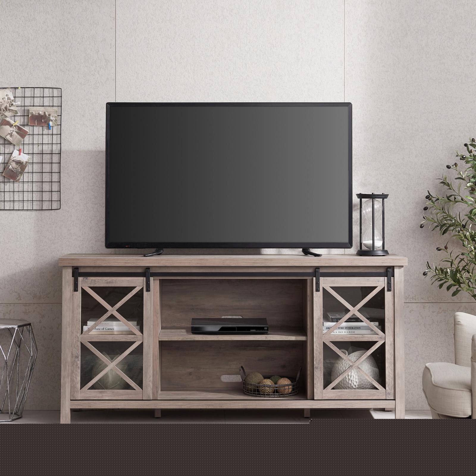 Evelyn&Zoe Clementine Rectangular TV Stand for TV's up to 75