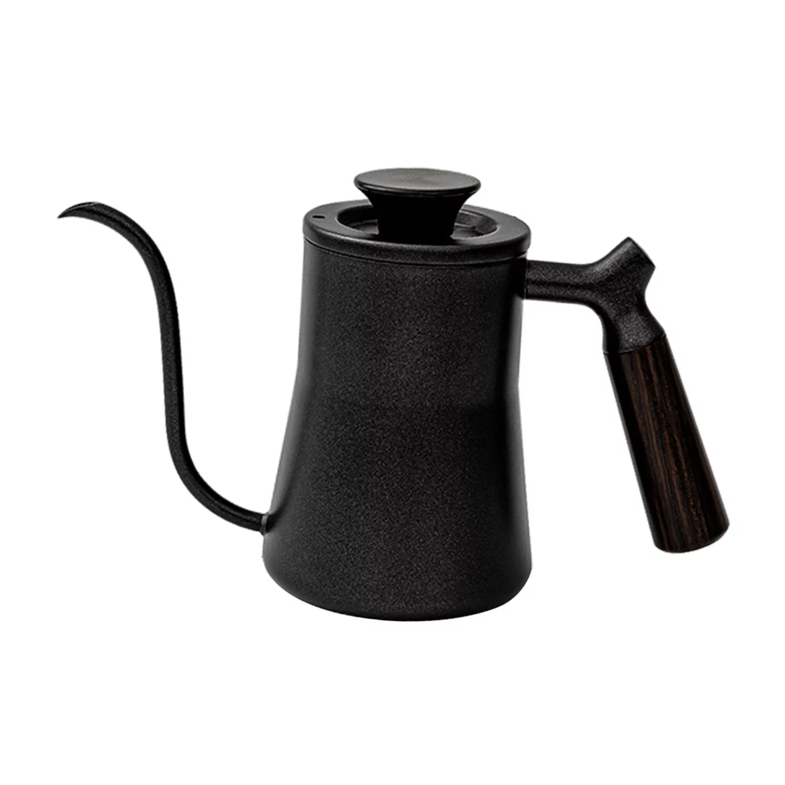 Gooseneck Coffee Kettle Teakettles Wooden Handle Comfortable Grip Long Narrow Spout 550ml Stainless Steel Coffee Kettle Tea Pot for Camping