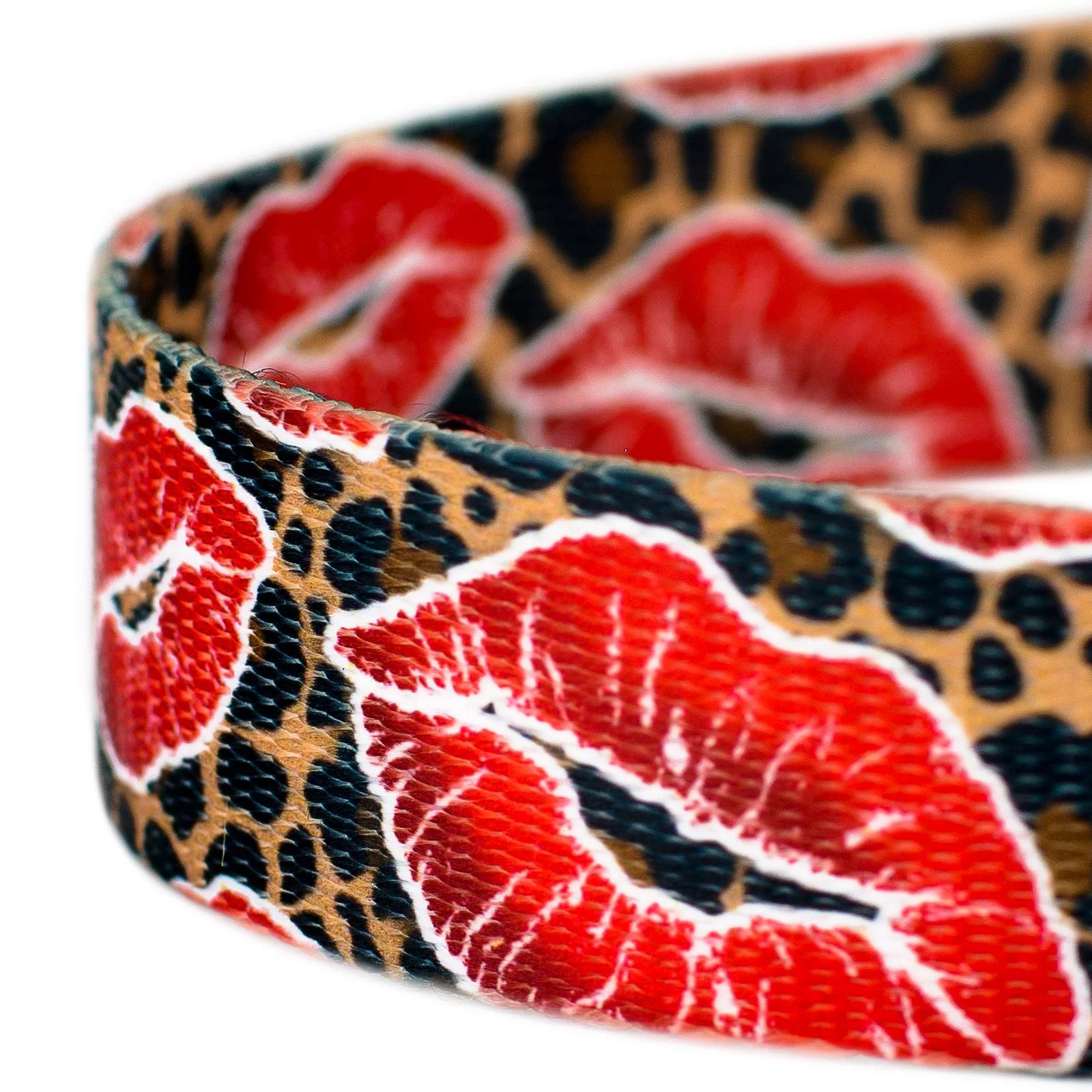 Country Brook Petz® 1 inch Cheetah Kisses Dog Leash, 6 Foot