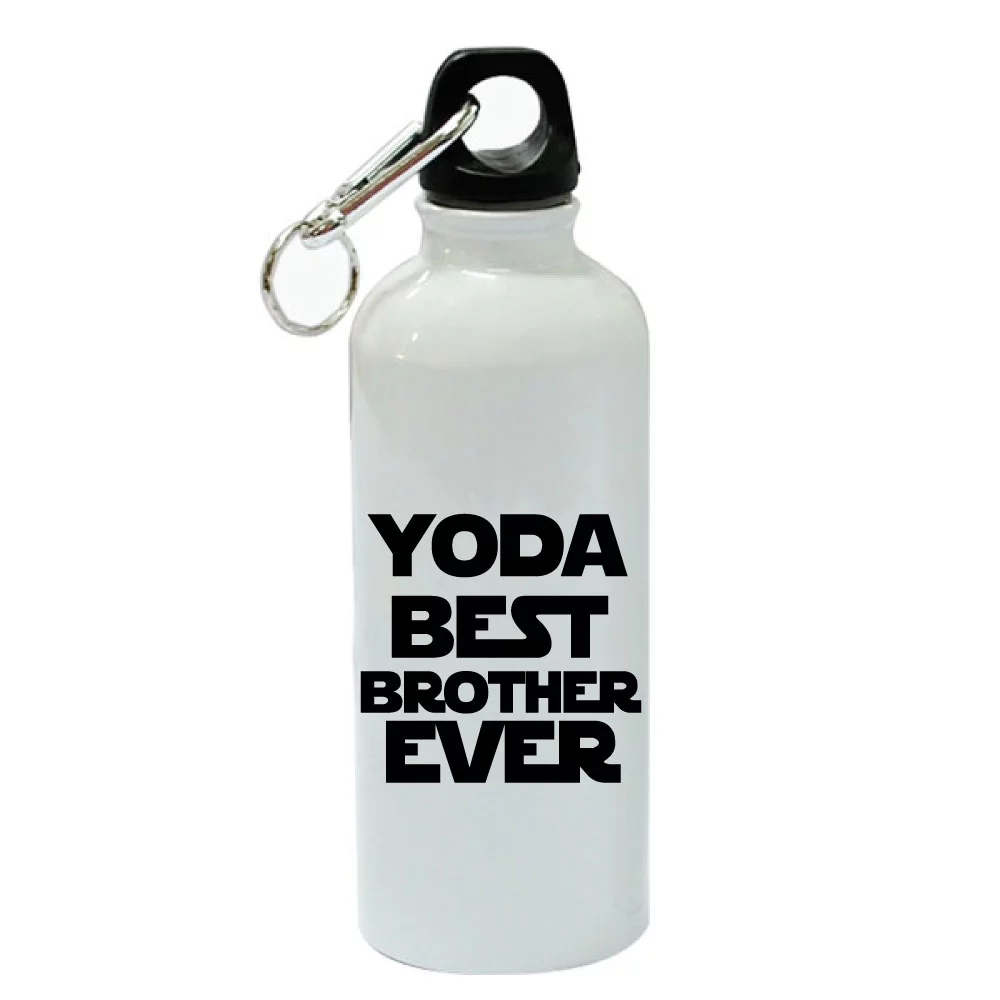 Yoda Best Brother Ever White Aluminum Sports 20 oz Water Bottle