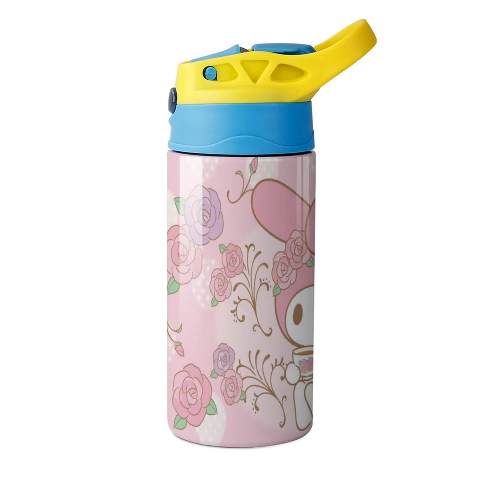 My Melody Rabbit Children's Water Bottle Vacuum Insulated Stainless Steel Cup With Straw Toddler Thermoses