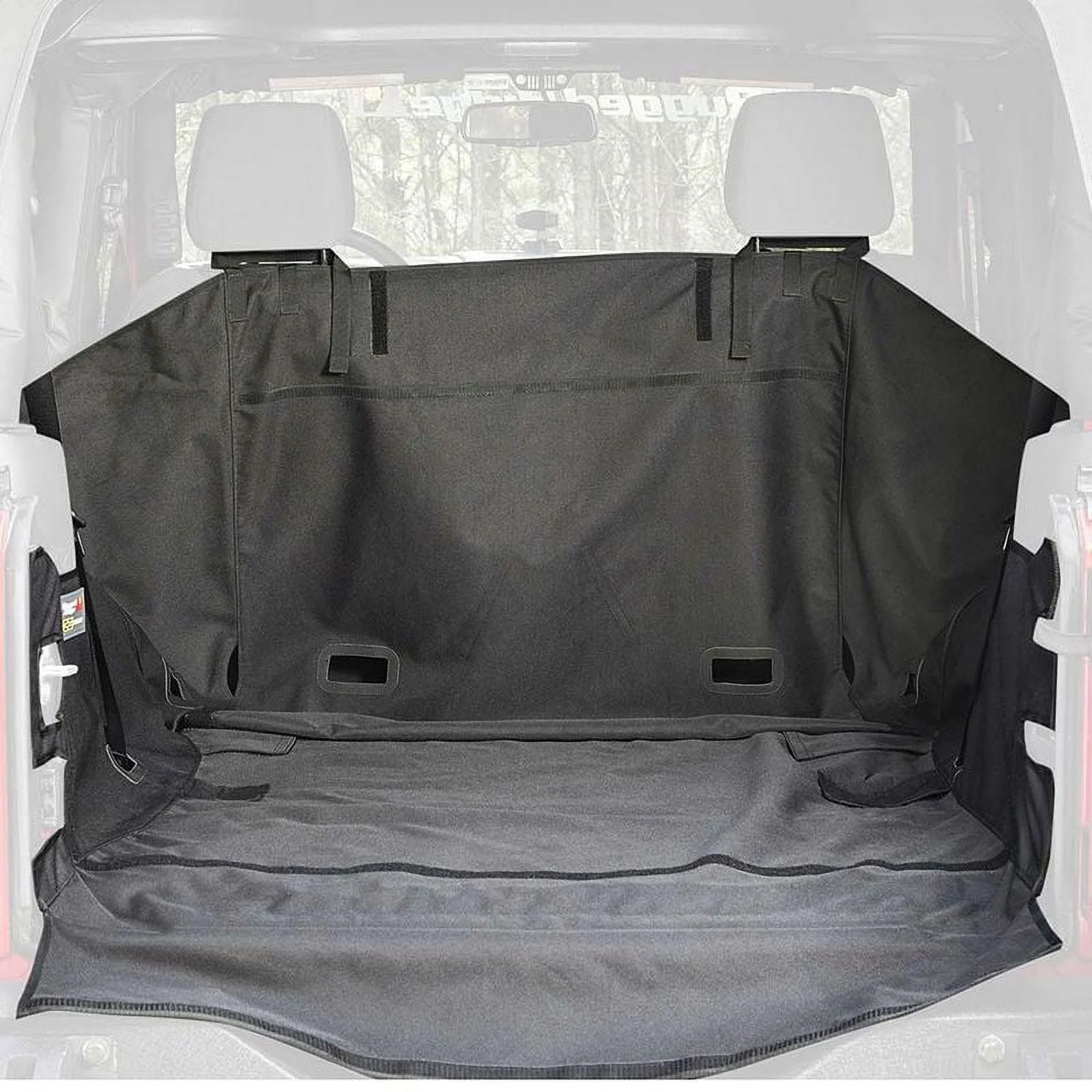 Rugged Ridge by RealTruck | 13260.01 C3 Cargo Cover, No Subwoofer; 2007-2018 Jeep Wrangler JKU, 4 Door Compatible with Select: 2008, 2015-2018 Jeep Wrangler Unlimited