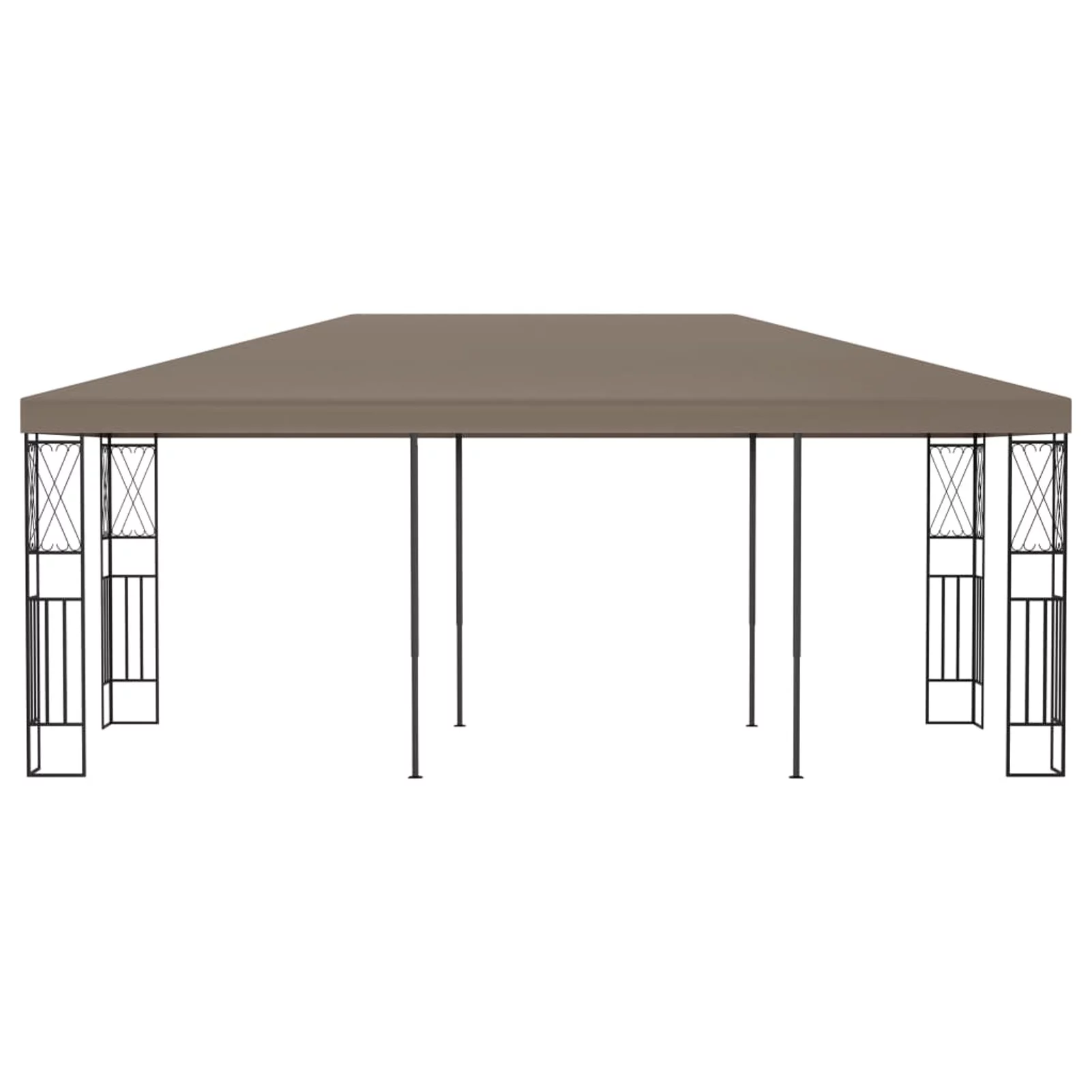 Anself Gazebo with Steel Frame Garden Canopy Tent Sun Shelter Taupe for Patio, Party, Wedding, BBQ, Camping Trip, Festival Cater Events 236.2 x 118.1 x 102.4 Inches (L x W x H)