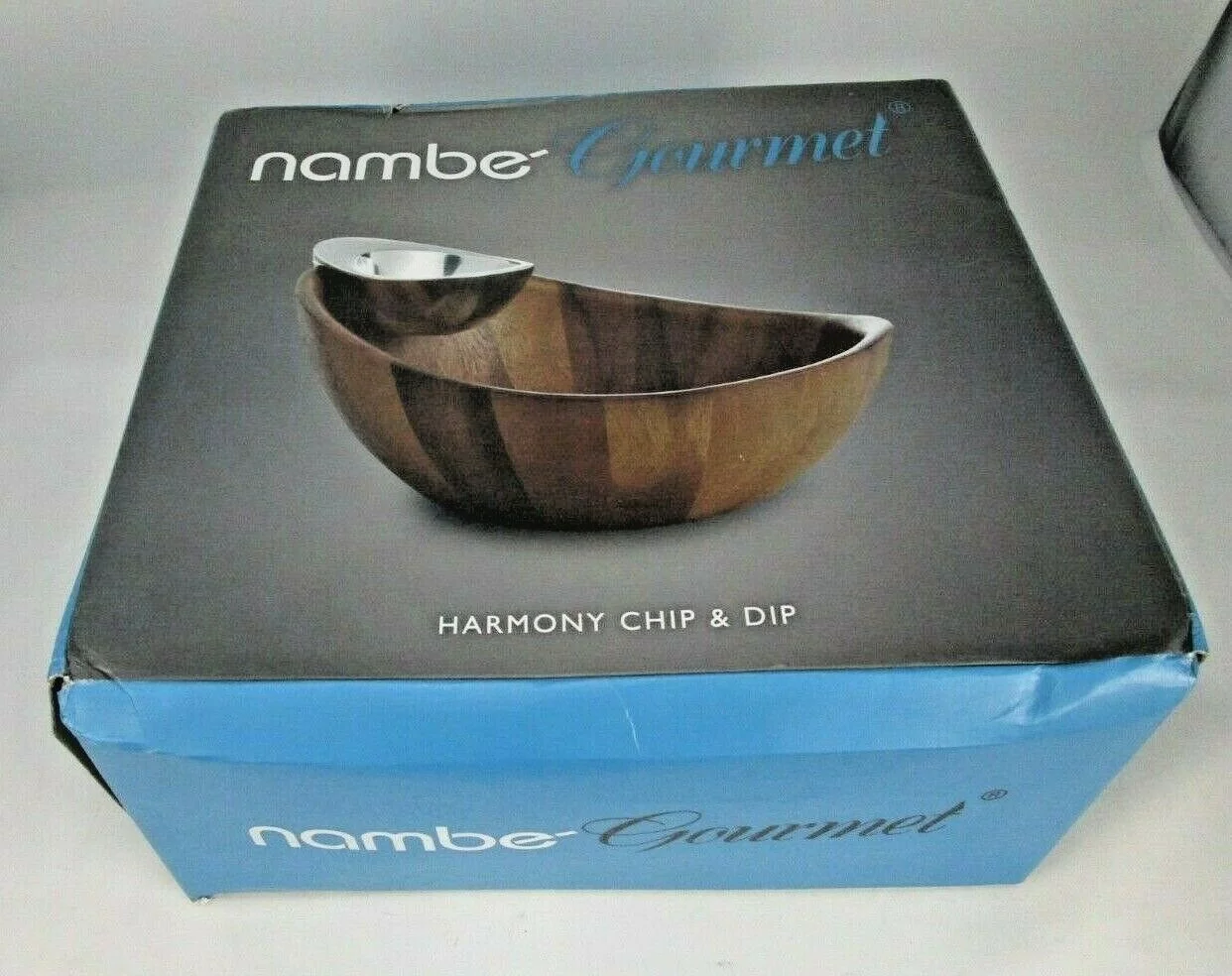 Nambe - Serveware Collection - Harmony Chip and Dip Bowl - Measures at 12