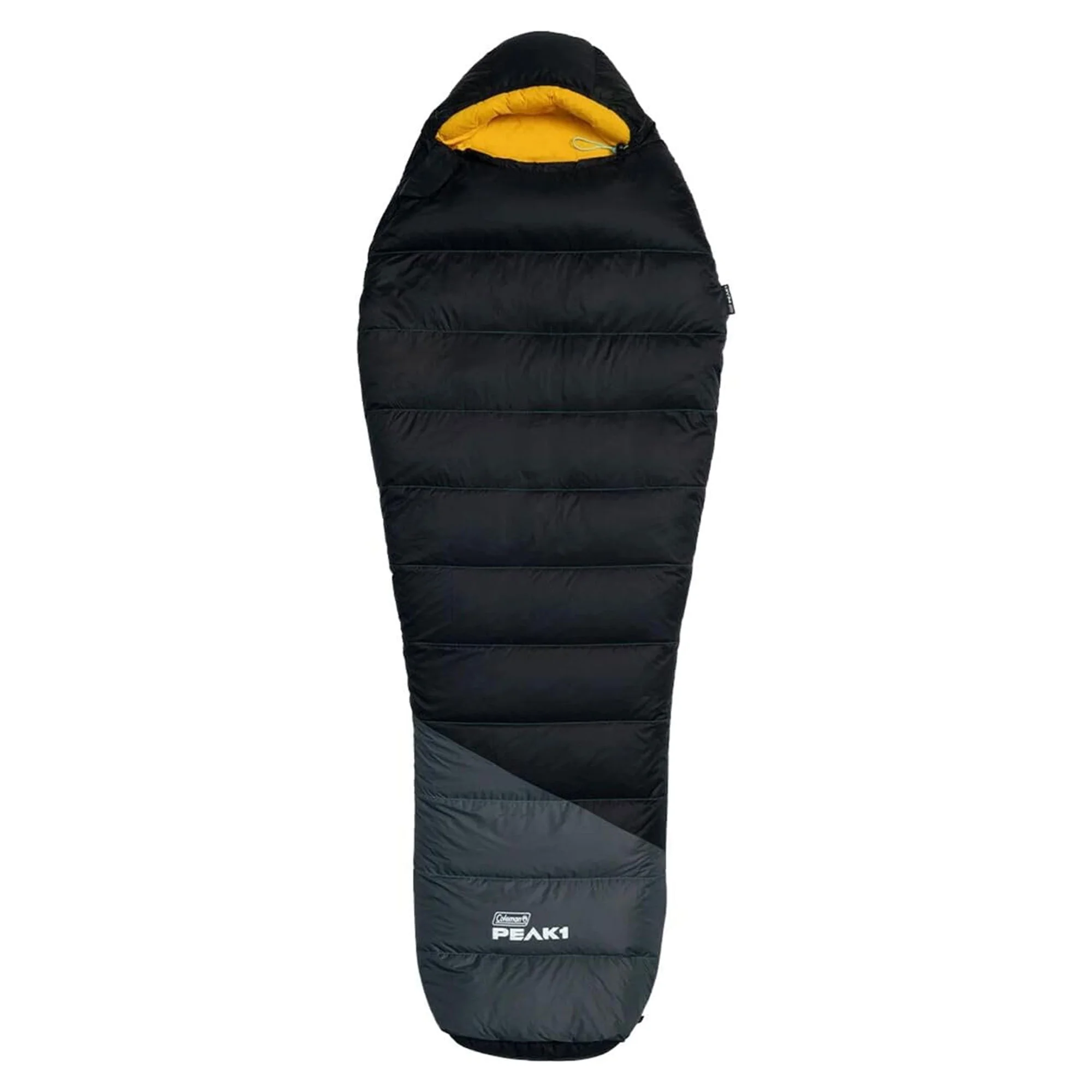Coleman PEAK1 20 Degrees Fahrenheit 1 Person Mummy Sleeping Bag, Black
