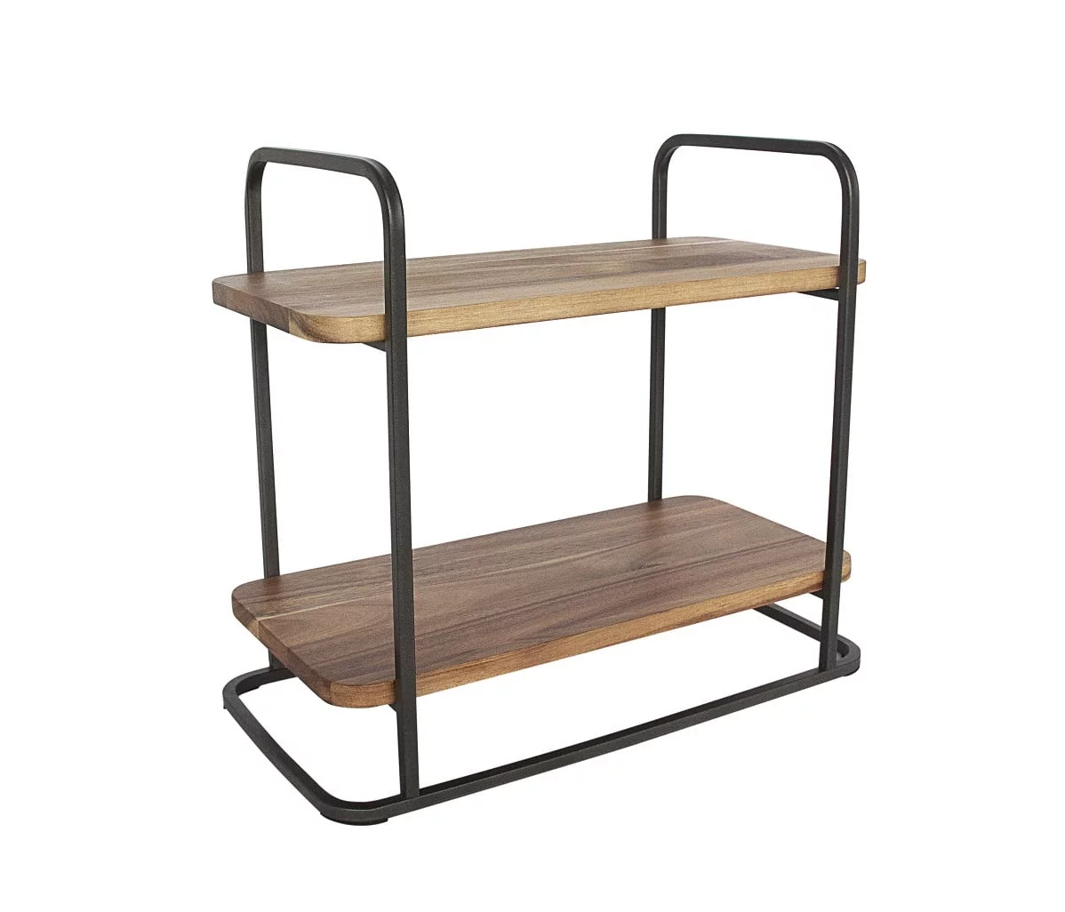 Better Homes & Gardens Rectangle Two-Tier Wood Serving Tray, 14.29