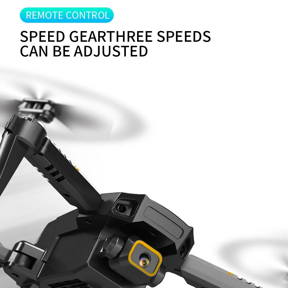 JahyElec 2023 RC Drone With 4K HD Dual Camera WiFi FPV Foldable Quadcopter +3 Battery