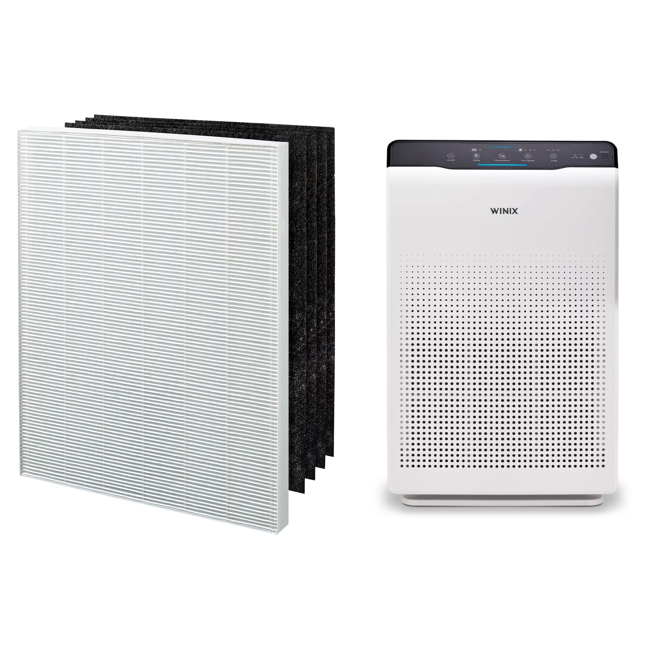Winix C535 True HEPA 4-Stage Air Purifier with 2 Years of Filters and PlasmaWave Technology with Additional Filter Bundle