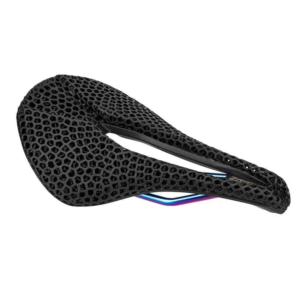 Tomshoo 3D Printed Saddle for Road and Mountain Bikes, Minimizes Swelling and Reduces Weight