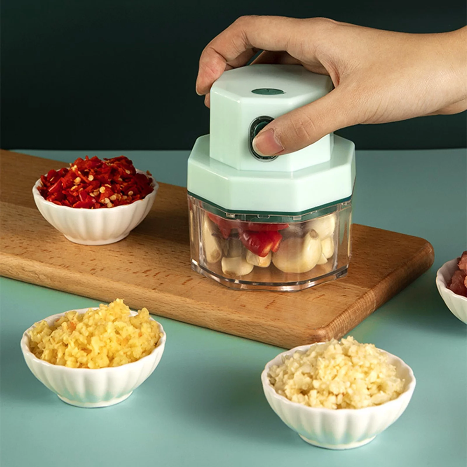 GBSELL Home Clearance Electric Garlic Masher Complementary Cooking Machine Wireless Cutting Artifact Gifts for Women Men Mom Dad