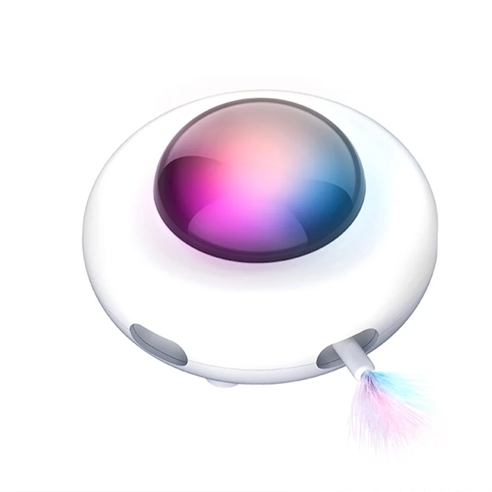 Andoer Model,Play Smart Toy Cat Toy Smart Endless Feline Tool Smart Toy Feather Wand Toy - Cat Lovers Pristin Model Wand Toy With Feather Smart Model KittyModel Kitty Endless WandToy