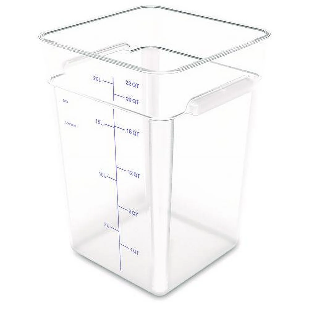 Carlisle 1195607 Squares Clear 22 Quart Food Storage Container