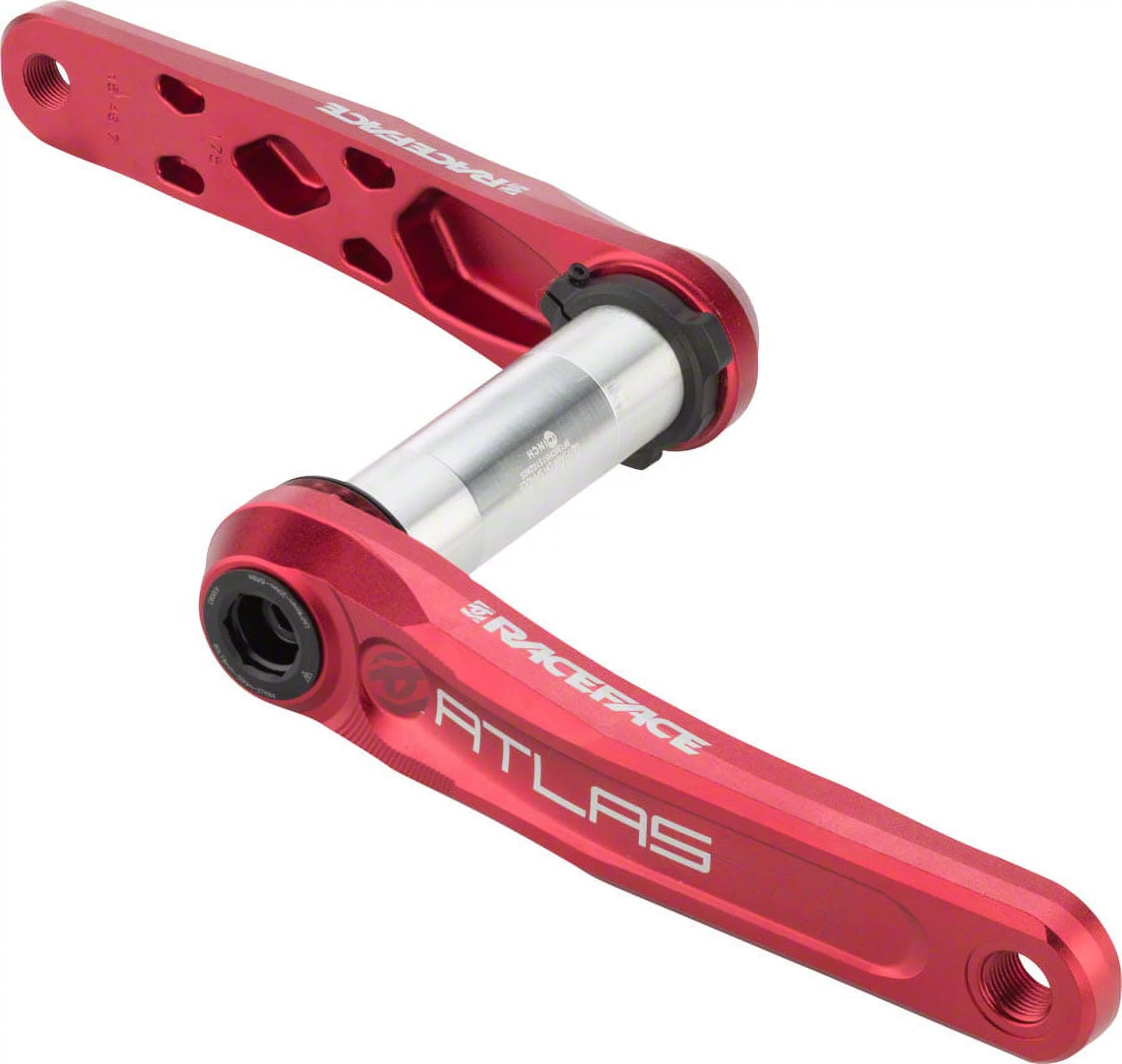 RaceFace Atlas Cinch Crank Arm Set: 175mm Red