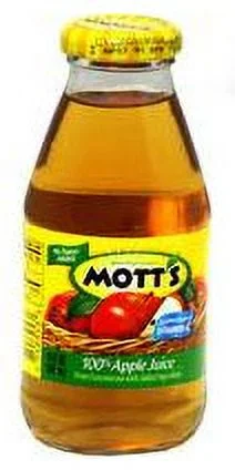 Mott's Apple Juice Single Serve, 24-Ounce Glass Bottles (Pack of 24)
