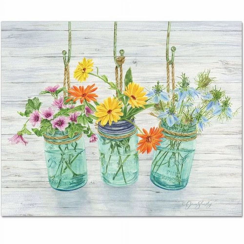 CounterArt Flowering Herb Glass Cutting Board