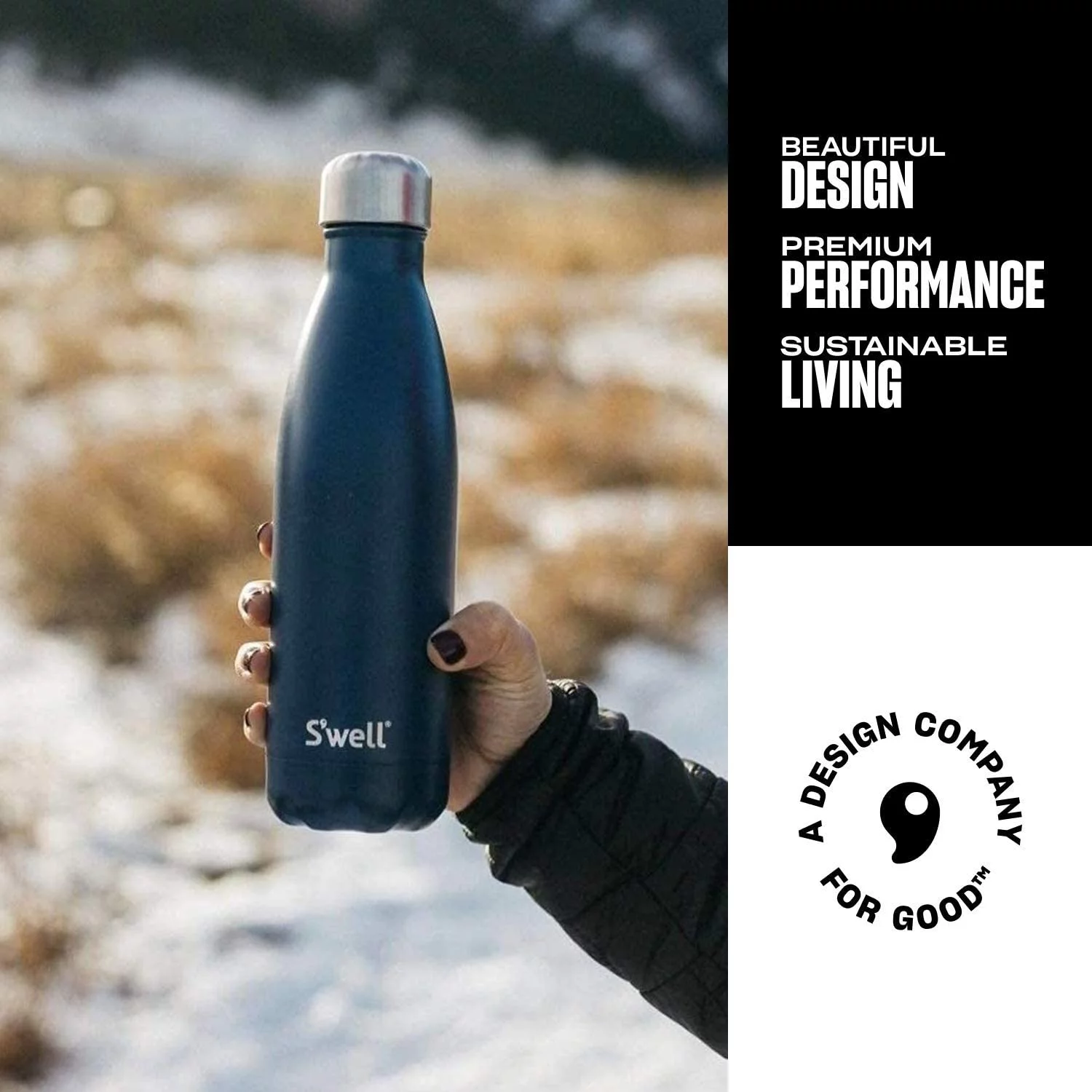 Swell Bottle Blue Suede 17 oz.