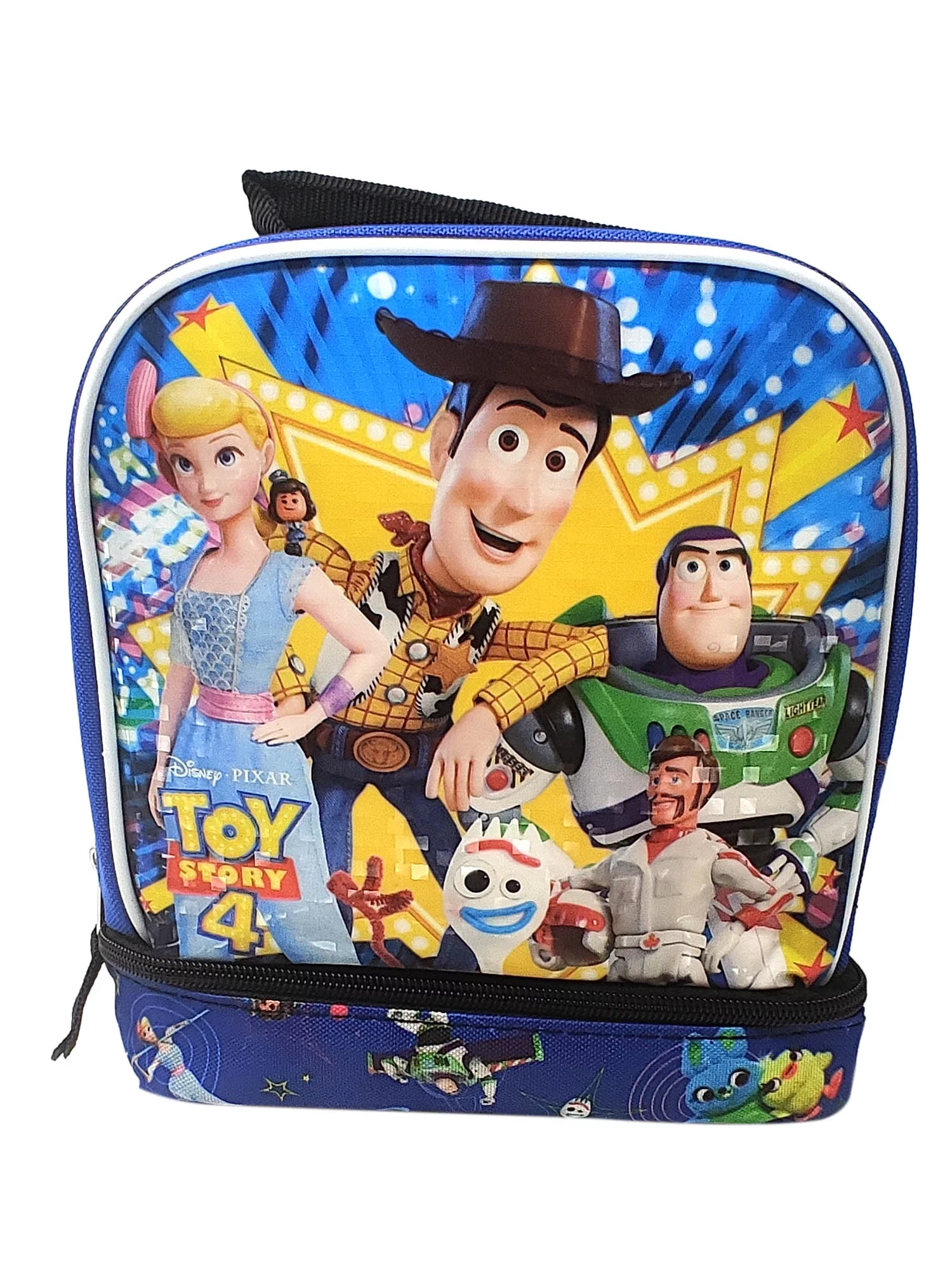 Disney Toy Story Insulated Lunch Bag 2 Separate Compartments Woody Buzz Bo Peep