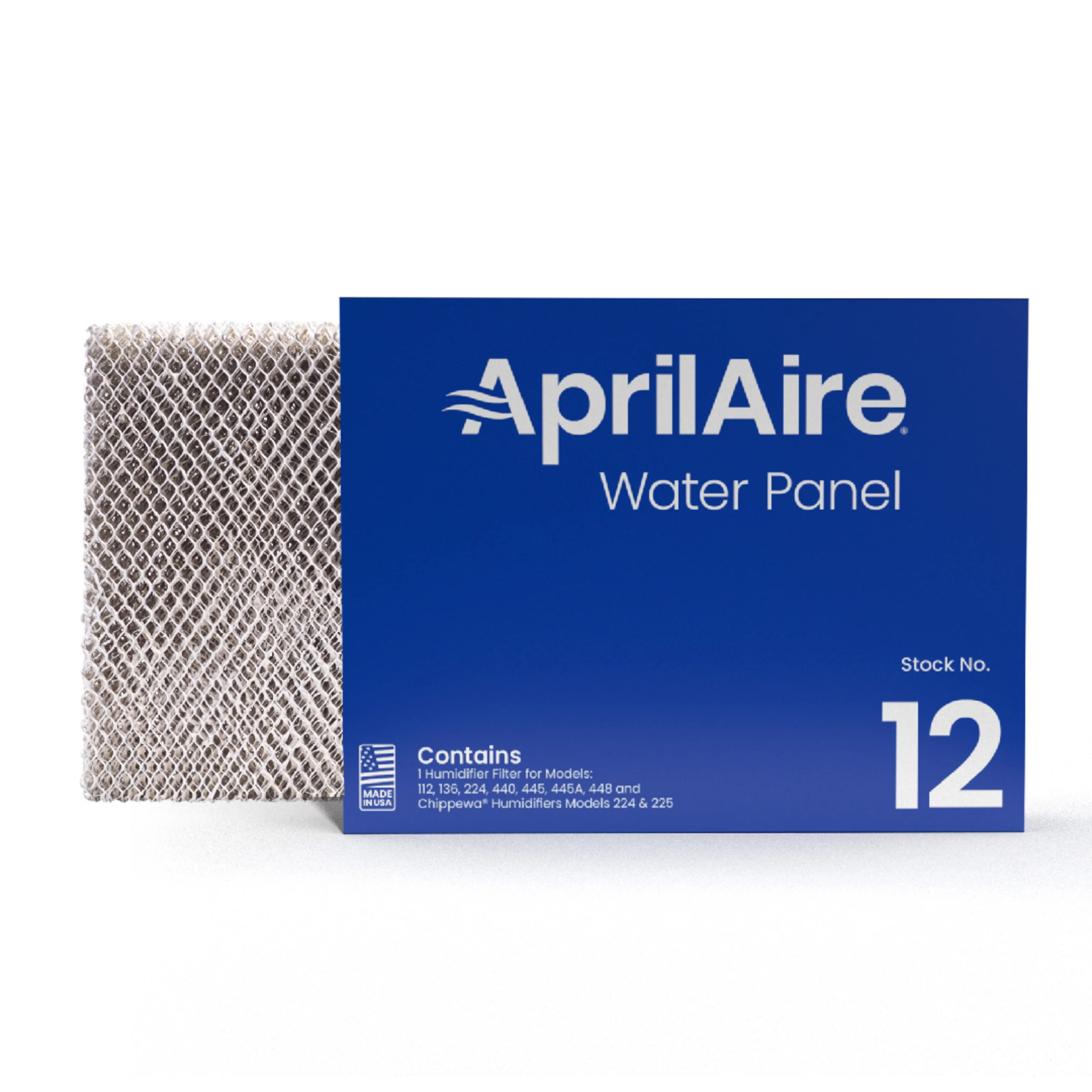 AprilAire 12 Replacement Water Panel for AprilAire Whole-House Humidifier Models 112, 224, 225, 440, 445, 445A, 448 (Pack of 1)