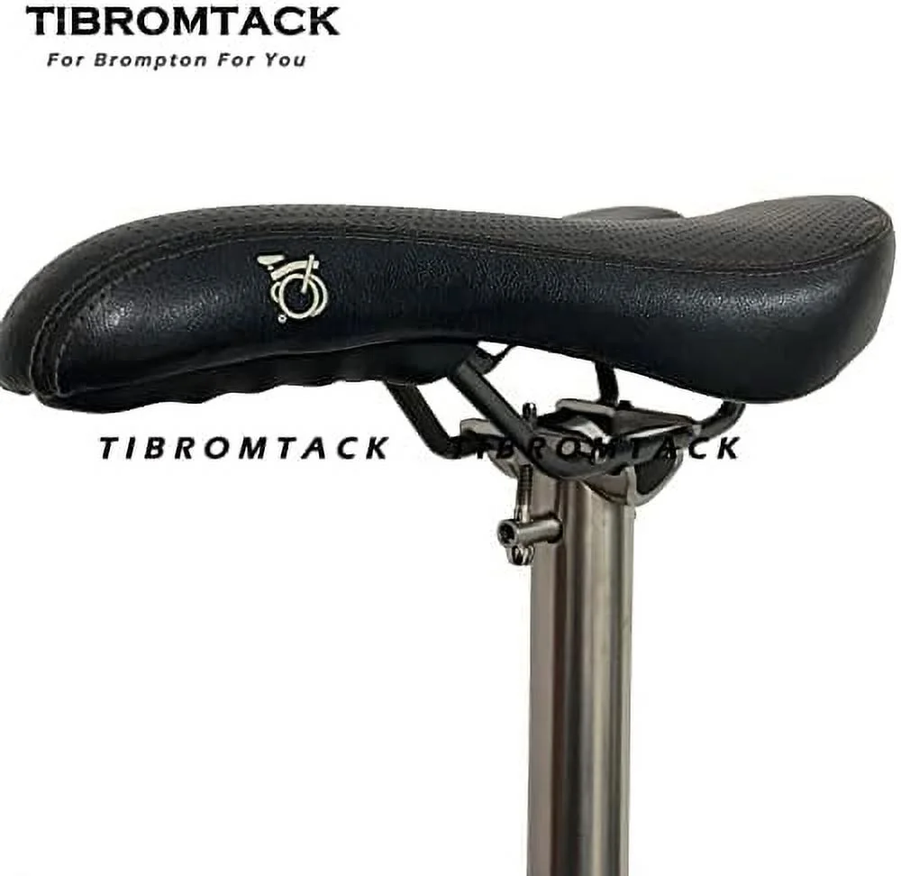 Titanium Balance Seatpost for Brompton Folding Bike 31.8mm Ultra Light Seat Saddle Post Fit 7*7 / 7*9 Rails (550, Titanium Color)