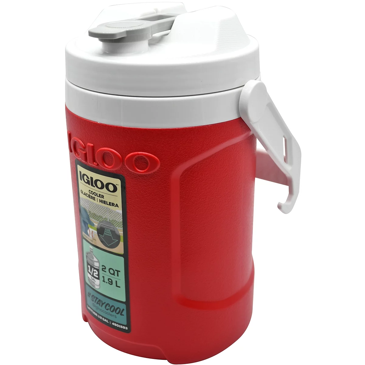 Igloo Latitude 1/2 Gal. Red Chain Link Water Jug 31285