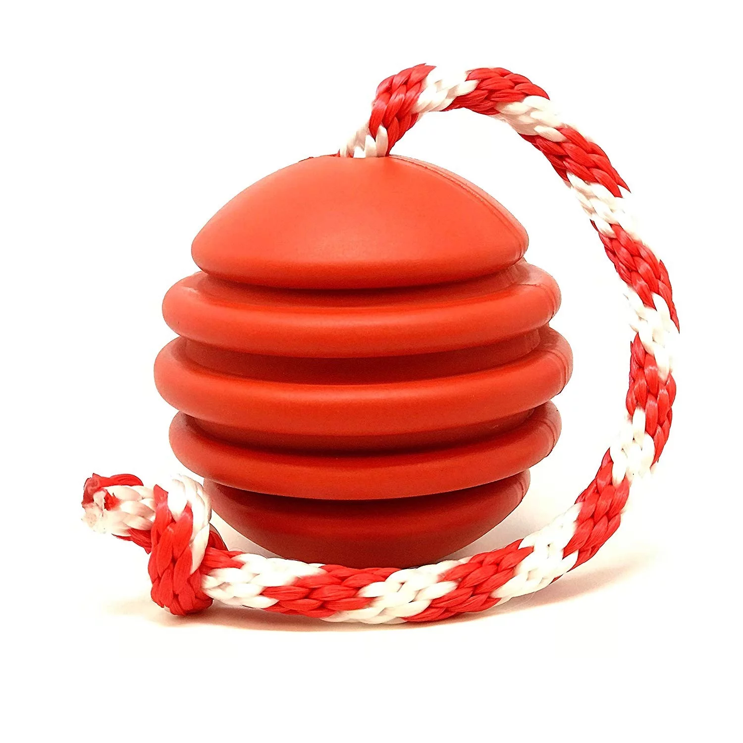 usa-k9 by sodapup dog toy - natural rubber stars and stripes dog reward ball - treat dispenser - slow feeder - training reward toy - power chewers - red - large product name