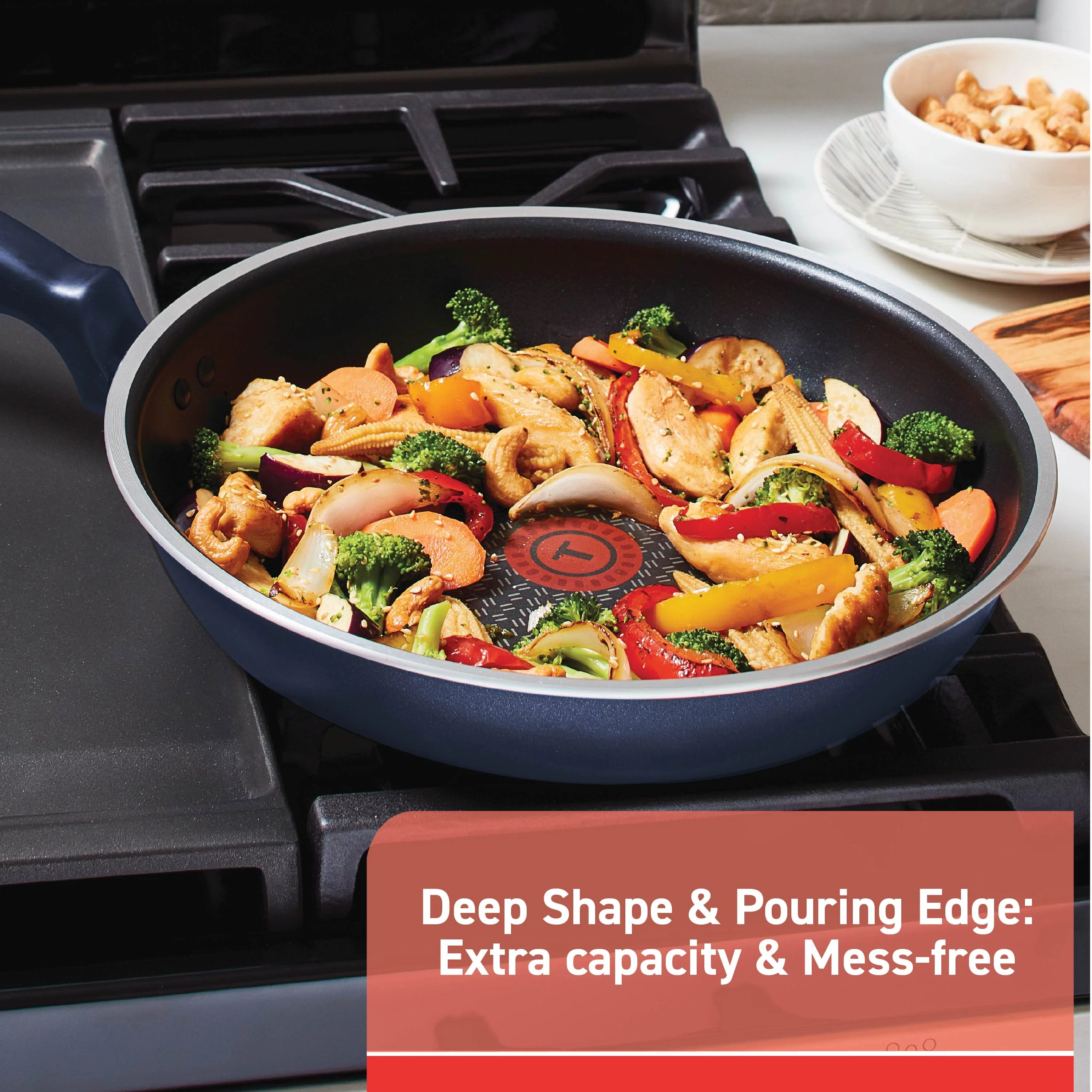 T-fal Cook & Strain Non-Stick 10