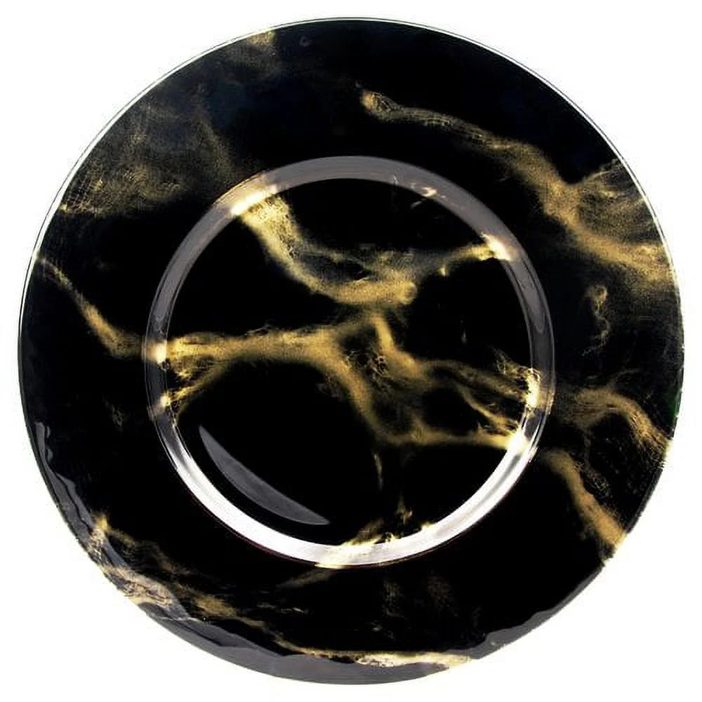 Red Pomegranate  Thassos Charger Plate, Blush & Gold