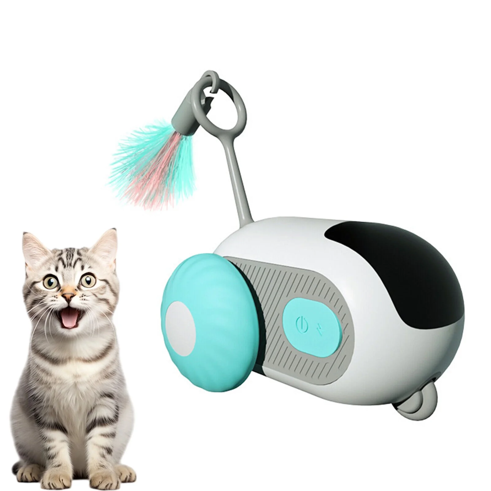 Car Remote Control Electric Cat Toys - Funny Feather Smart Interactive Cat Toy🔥