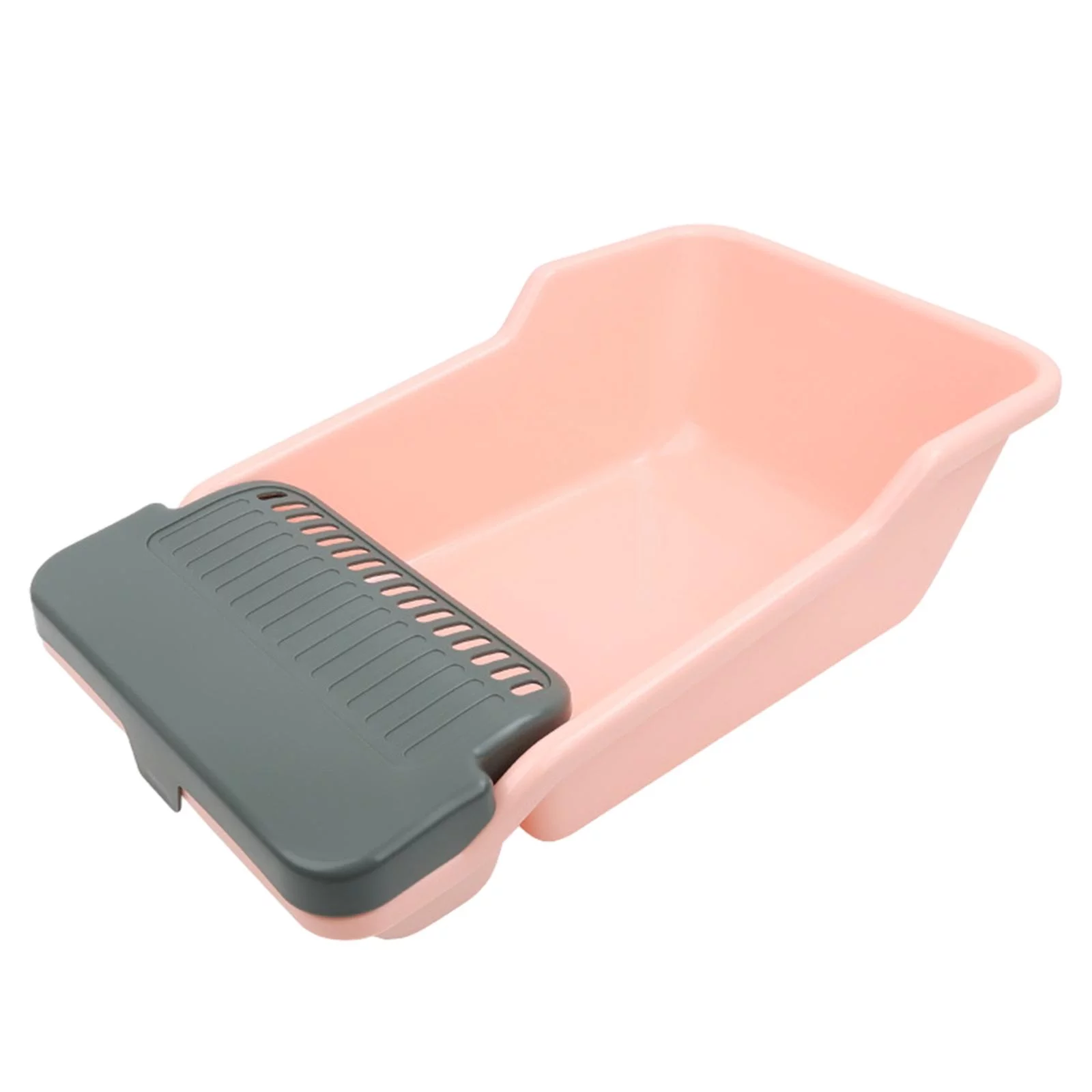 Cat Kitten Litter Pan Cat Sandbox Cat Sand Basin Large Capacity 22